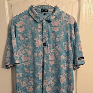 Blue Floral Men's Shirt